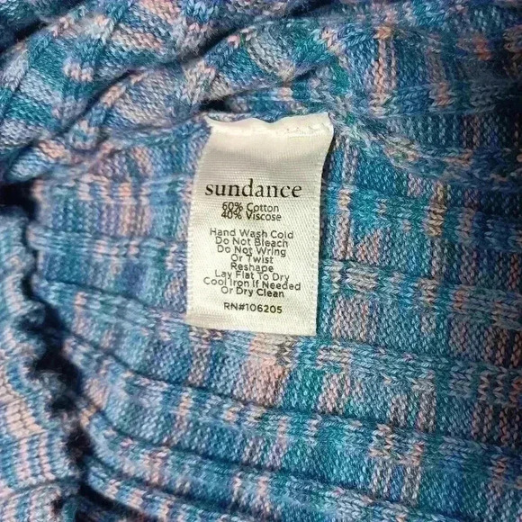 Sundance Multi color ribbed turtleneck.  Ladies size m - Picture 3 of 5